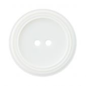 Bottoni a 2 fori - Union Knopf by Prym - Set di 3 bottoni in poliestere - 20 mm bianco