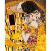 Kit per ricamo a punto croce con perline - Riolis - Il bacio di Klimt