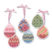 Kit di ornamenti da ricamare - Riolis - Uova di Pasqua