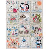 Kit Punto Croce - Riolis - Calendario della foresta