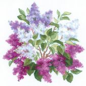 Kit Punto Croce - Riolis - Fiori di lillà