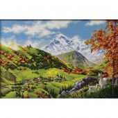 Kit Punto Croce - Riolis - Villaggio di montagna