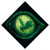 kit ricamo a punto croce - Riolis - L'occhio del drago