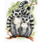 kit ricamo a punto croce - Riolis - Lemuri