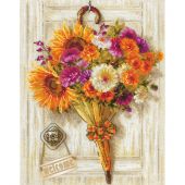 kit ricamo a punto croce - Riolis - Ombrello d'autunno