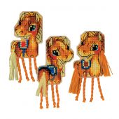 Kit di ornamenti da ricamare - Riolis - Magneti cavalli