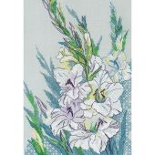 kit ricamo a punto croce - Riolis - Glaïeuls bianchi