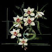 kit ricamo a punto croce - Riolis - Orchidea bianca