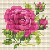 Kit ricamo diamante - Riolis - Rose rosa