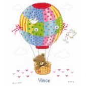 VERVACO Kit Punto Croce Contato Safari Annuncio Nascita Punto Croce Ca. 27 X 23 Cm Regalo Personalizzato Set Fai Da Te Attività Creative Adulti Benvenuto Bambino Cross Stitch