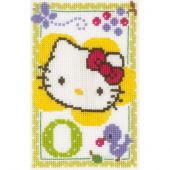 kit ricamo a punto croce - Vervaco - Hello kitty lettera O