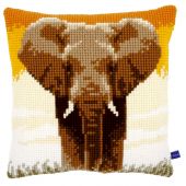 Kit cuscino fori grossi - Vervaco - Elefante nella savana I