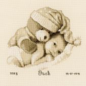 Kit Punto Croce - Vervaco - Bambino con orsacchiotto