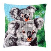 Kit cuscino fori grossi - Vervaco - Koala con bambino