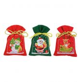Kit sacchetto profumato da ricamo - Vervaco - Personaggi Natale