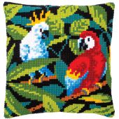 Kit cuscino fori grossi - Vervaco - Uccelli tropicali