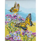 Kit di pittura per numero - Vervaco - Farfalle a coda di rondine