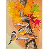 Kit di pittura per numero - Vervaco - Uccelli d'autunno