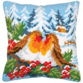 Kit cuscino fori grossi - Vervaco - Pettirosso d'inverno