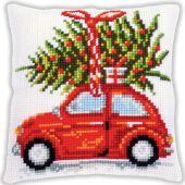 Kit cuscino fori grossi - Vervaco - Auto di Natale