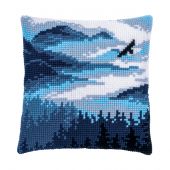 Kit cuscino fori grossi - Vervaco - Paesaggio blu