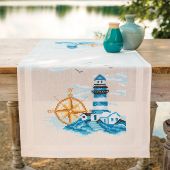 Kit runner da ricamare - Vervaco - Marina