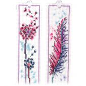 Kit segnalibro da ricamo - Vervaco - Piuma e dente di leone