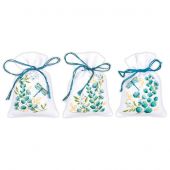 Kit sacchetto profumato da ricamo - Vervaco - 3 bustine - Eucalipto