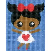 Kit di tela per bambini - Vervaco - Ragazza