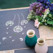 Kit set da tavolo da ricamare - Vervaco - Fiore di peluche