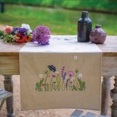 Kit runner da ricamare - Vervaco - Lo splendore del giardino di lillà