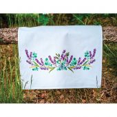 Kit per ricamare un canovaccio da cucina - Vervaco - Lavanda