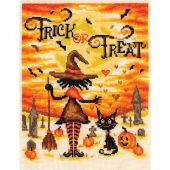 kit ricamo a punto croce - Vervaco - trick or treat