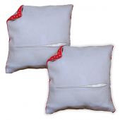 Retro di cuscino  - Vervaco - 2 cuscini 45 x 45 cm - Grigio