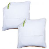 Retro di cuscino  - Vervaco - 2 fodere per cuscini 45 x 45 cm - Bianco