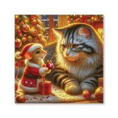 puzzle in legno - Wooden City - Il grande marcatore degli alberi della vita - con matassine MOULINE DMC