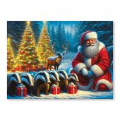 puzzle in legno - Wooden City - Il grande marcatore degli alberi della vita - con matassine MOULINE DMC