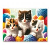 puzzle in legno - Wooden City - Il grande marcatore degli alberi della vita - con matassine MOULINE DMC