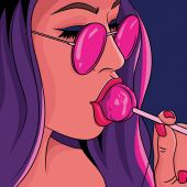 Kit ricamo diamante - Wizardi - Pop art