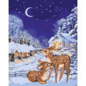 Kit di pittura per numero - Wizardi - Vigilia di Natale
