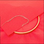 Tela da ricamo in tassello - LMC - Set di 2 tele rosse in PVC 5,5