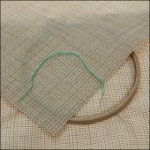 Tela da ricamo in tassello - LMC - Lotto di 2 tele in PVC paglia 5.5 - 25 x 30 cm