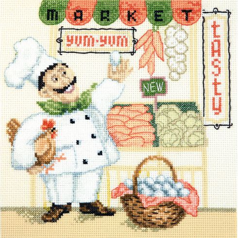 Andriana Kit Ricamo A Punto Croce 24,5x22 Cm – Tema Decorazione Casa – Tela Aida 16ct Con 27 Colori – Per Adulti Principianti