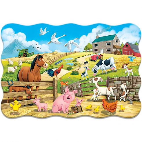 puzzle per bambini - Animali della fattoria - 20 pezzi - Castorland