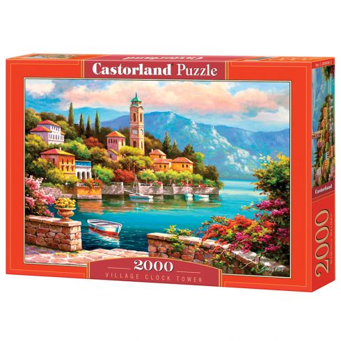 puzzle - L'orologio del villaggio - 2000 pezzi - Castorland