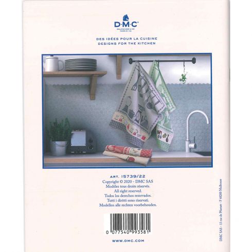 Libro diagrammi - Idee di ricamo per asciugamani da cucina - DMC