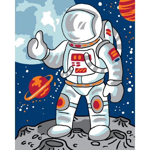 Kit di tela per bambini - astronauta - Luc Créations