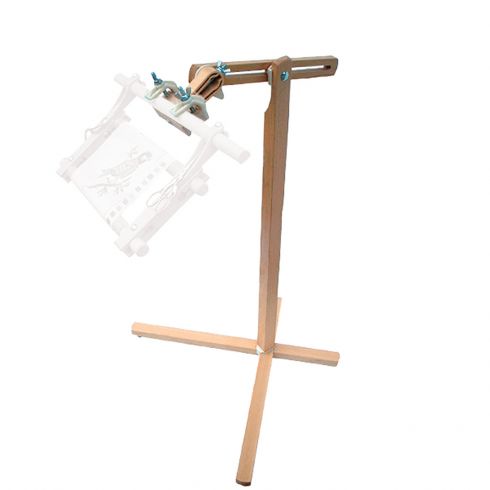 PEALOV Telaio Ricamo Con Supporto,Cornice Rotonda Da Ricamo,supporto Per Ricamo In Legno,con Cerchio Regolabile Telaio Da Ricamo 20cm,Supporto Per Ricamo In Legno Di Faggio Naturale, Misura Regolabile - Foto 13