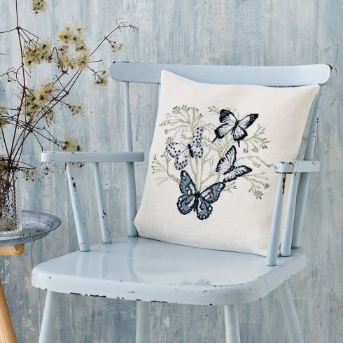 Kit Cuscino Punto Croce - Tela Prefoderata 40x40cm, Filo Acrilico, Ago E Istruzioni Incluse - Foto 12