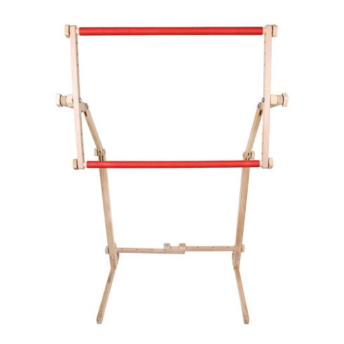 PEALOV Telaio Ricamo Con Supporto,Cornice Rotonda Da Ricamo,supporto Per Ricamo In Legno,con Cerchio Regolabile Telaio Da Ricamo 20cm,Supporto Per Ricamo In Legno Di Faggio Naturale, Misura Regolabile - Foto 7